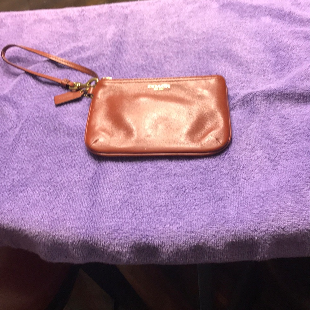 Leather wristlet